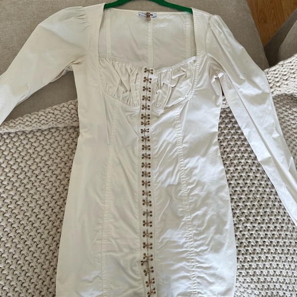 Worn twice milkmaid style dress with hooks size S - Picture 2 of 2